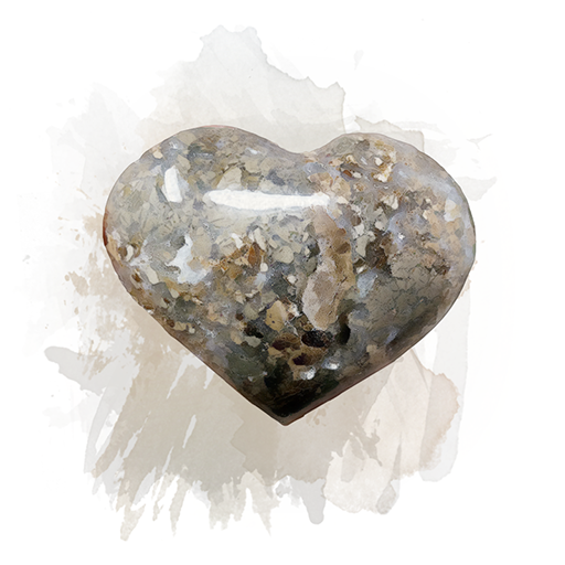 Ibis Jasper Hearts for Becoming Whole, Crystal Healing