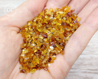 Baltic Amber Crystal Chips 20g
