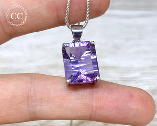 Amethyst Silver Necklace #1