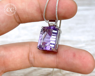 Amethyst Silver Necklace #1