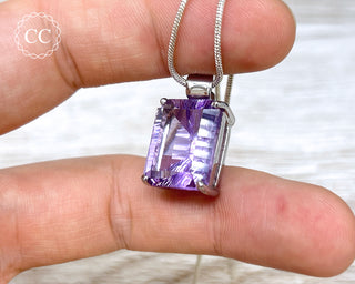 Amethyst Silver Necklace #1