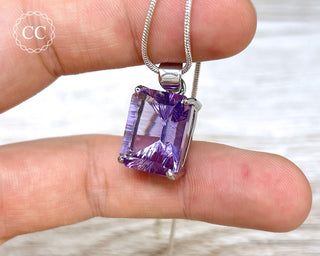 Amethyst Silver Necklace #1