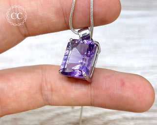 Amethyst Silver Necklace #1