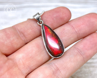 Ammolite Silver Necklace #1