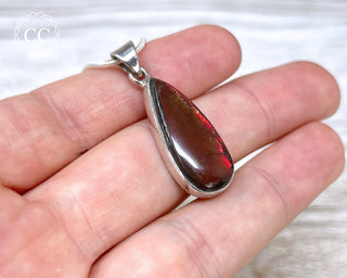 Ammolite Silver Necklace #1