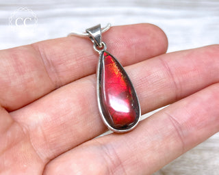 Ammolite Silver Necklace #1