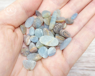 Aquatine Lemurian Calcite Chips 20g
