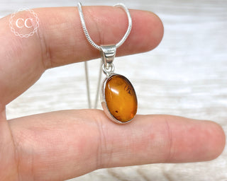 Baltic Amber Silver Necklace #1