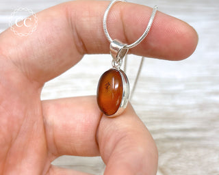 Baltic Amber Silver Necklace #1