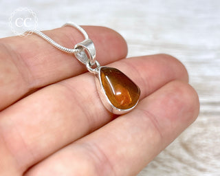 Baltic Amber Silver Necklace #3