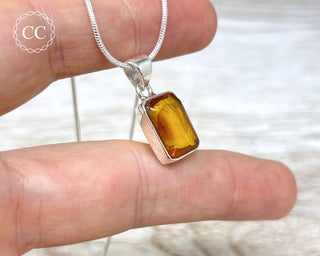 Baltic Amber Silver Necklace #2