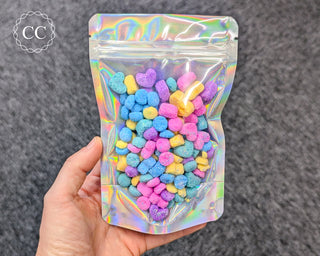 Bath Confetti bag in hand