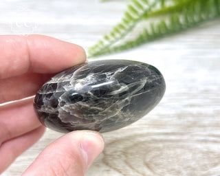 Black Moonstone Chunky Palm Stone #4