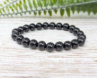 Black Obsidian 8mm Beaded Bracelet
