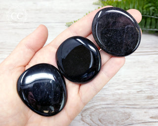 Black Obsidian Palm Stone