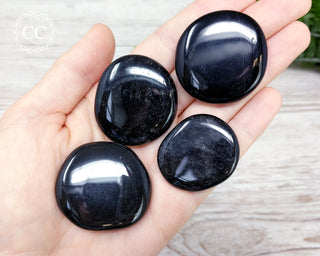 Black Obsidian Palm Stone