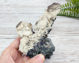 Black Tourmaline and Hyalite Opal - Namibia #73
