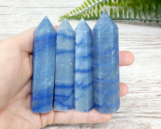 Blue Aventurine Towers in hand