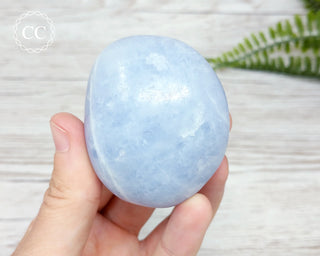 Blue Calcite Chunky Palmstone #1