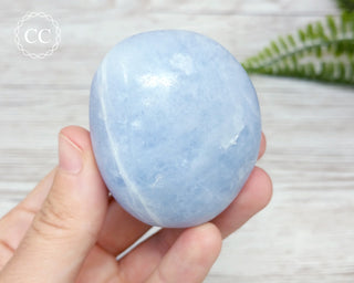 Blue Calcite Chunky Palmstone #1