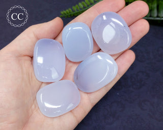 Blue Chalcedony Tumbled Crystal