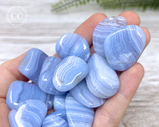 Blue Lace Agate A Grade Tumbled Crystal