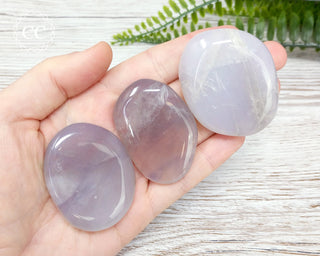 Blue Rose Quartz Palm Stone