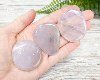 Blue Rose Quartz Palm Stone