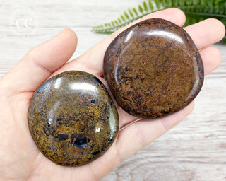 Bronzite Palm Stone