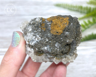 Calcite with Chalcophanite - Herculano Mine, Spain #6