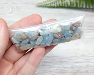Aquatine Lemurian Calcite Chips 20g