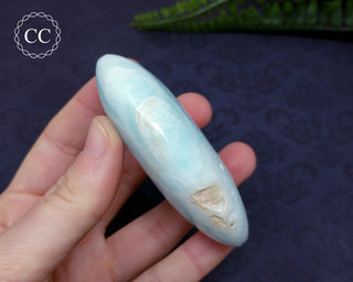 Caribbean Calcite Large Palmstone #3