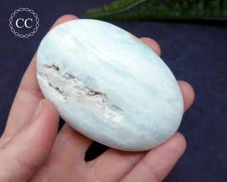 Caribbean Calcite Large Palmstone #1