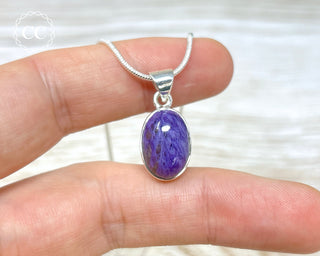 Charoite Silver Necklace #1