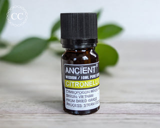 Citronella Essential Oil on table