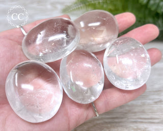Clear Quartz Chunky Palm Stone