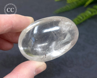 Clear Quartz Chunky Palm Stone #4