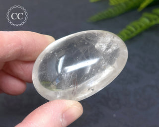 Clear Quartz Chunky Palm Stone #4