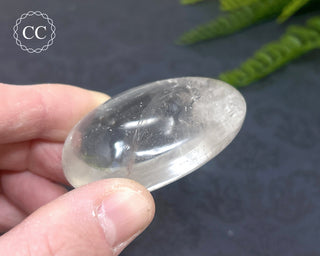 Clear Quartz Chunky Palm Stone #4