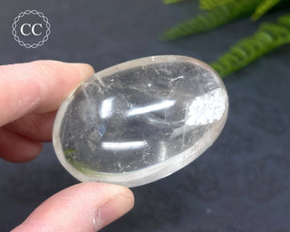 Clear Quartz Chunky Palm Stone #4