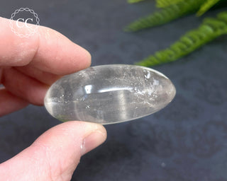 Clear Quartz Chunky Palm Stone #4
