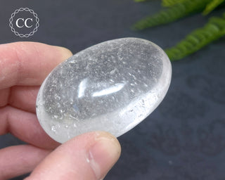 Clear Quartz Chunky Palm Stone #8
