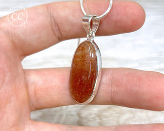 Confetti Sunstone Silver Necklace #2