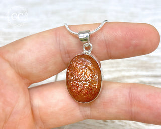 Confetti Sunstone Silver Necklace #3