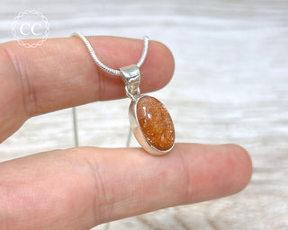 Confetti Sunstone Silver Necklace #1