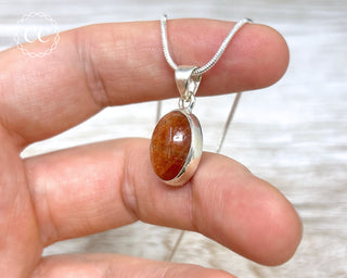 Confetti Sunstone Silver Necklace #1