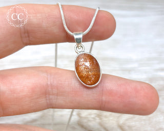 Confetti Sunstone Silver Necklace #1