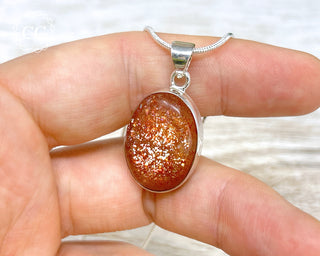 Confetti Sunstone Silver Necklace #3
