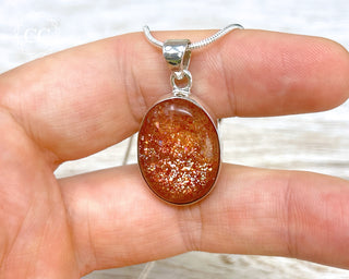 Confetti Sunstone Silver Necklace #3