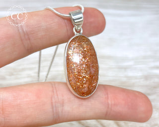 Confetti Sunstone Silver Necklace #2
